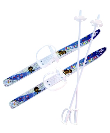 Купить Комплект лыжный детский Лыжики-пыжики с палками в Майском 